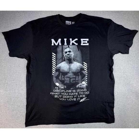Mike Tyson Collection T-shirt XL Black Graphic Tee Boxing Legend - Picture 9 of 9